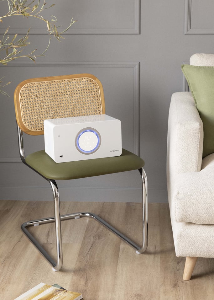 AIR PURE COMPACT - Air purifier with HEPA H13, bluetooth speaker and wireless charger, gallery image 1
