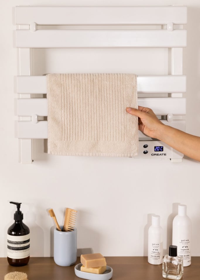 WARM TOWEL MINI - Electric floor-standing or wall-mounted towel rail 150W, gallery image 2