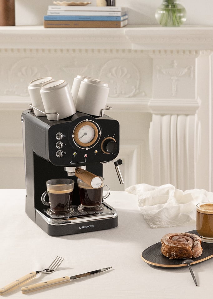 THERA RETRO - Espresso coffee maker with matt finish, gallery image 1