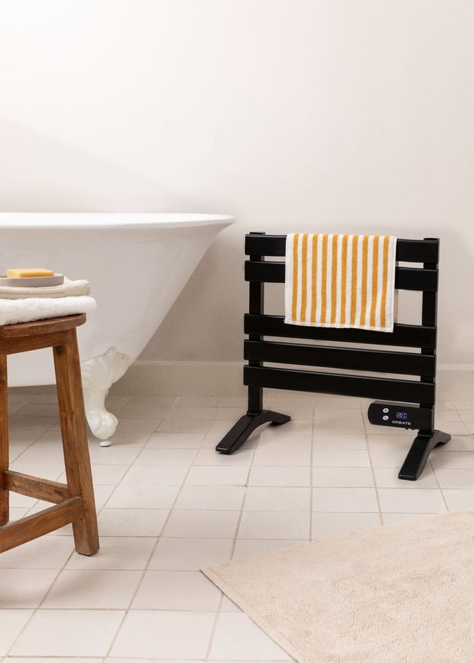 WARM TOWEL MINI - Electric floor-standing or wall-mounted towel rail 150W, gallery image 1