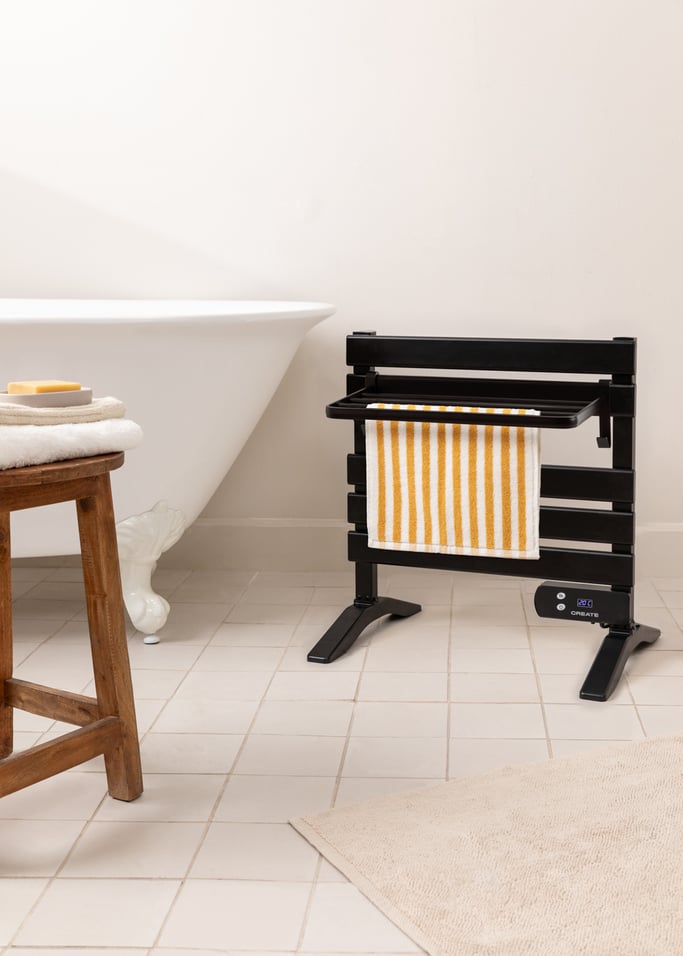 WARM TOWEL MINI - Electric floor-standing or wall-mounted towel rail 150W, gallery image 1