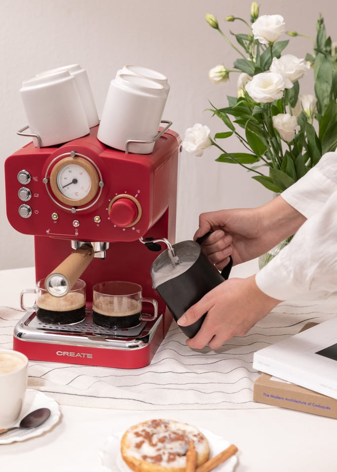 THERA RETRO - Espresso coffee maker with matt finish, gallery image 2