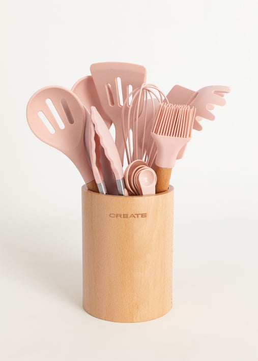 Buy KITCHENWARE STUDIO - Silicone and wood kitchen utensil