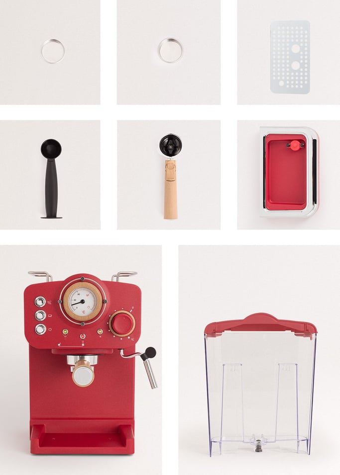 Pack TOAST RETRO Toaster + THERA RETRO Matte Finish Espresso Machine , gallery image 4