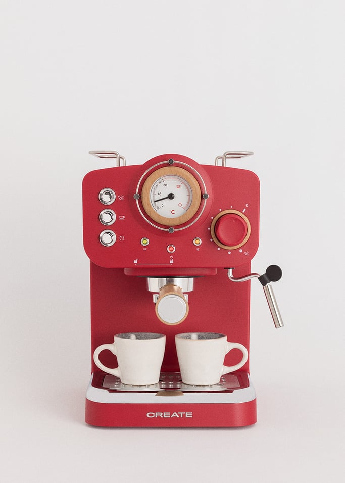 Pack TOAST RETRO Toaster + THERA RETRO MATT Matte Finish Espresso Machine , gallery image 2