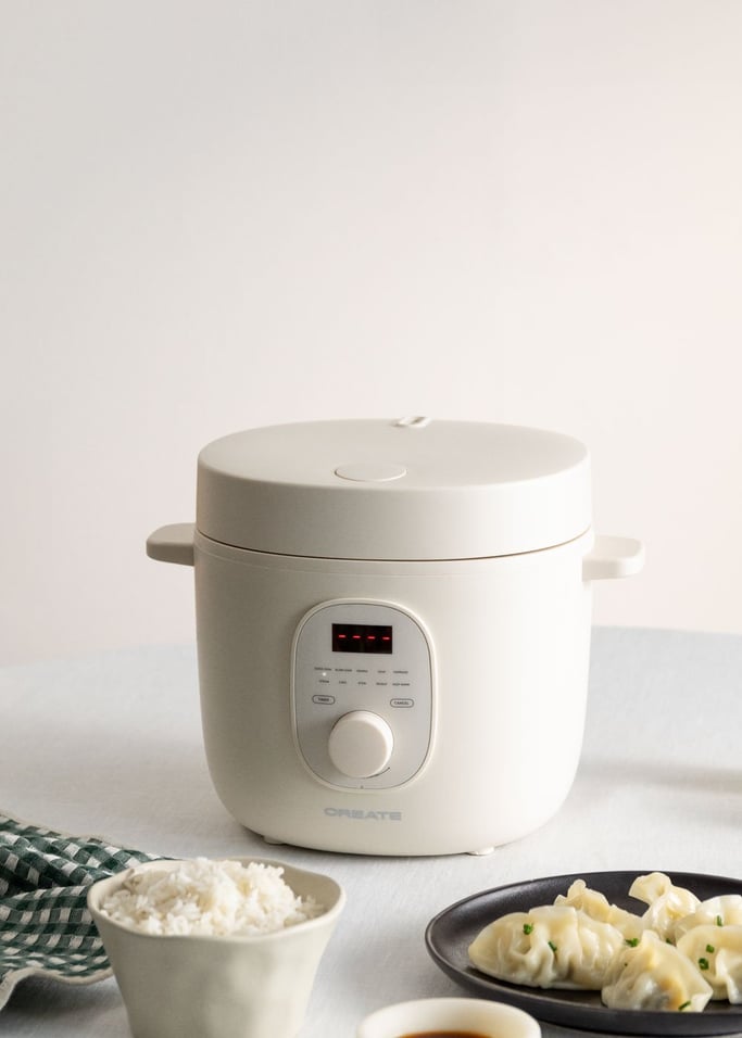 RICE COOKER STUDIO - 2L electric rice cooker with steamer basket, gallery image 1