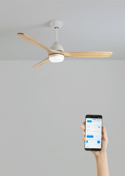 Buy WIND CUP - Silent 40W ceiling fan Ø132 cm 100% wood