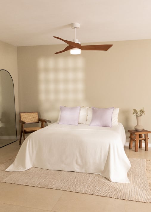 Buy WIND CURVE - Silent 40W ceiling fan Ø132 cm 100% wood