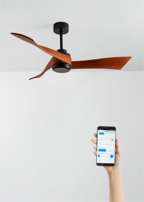 Buy WIND CURVE - Silent 40W ceiling fan Ø132 cm 100% wood