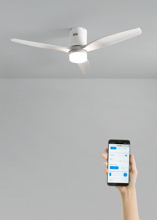 Buy WIND CALM - Silent 40W ceiling fan Ø132 cm with 15W LED light