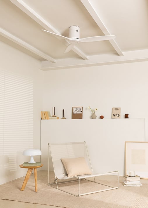 Buy WIND CALM - Silent 40W ceiling fan Ø132 cm with 15W LED light