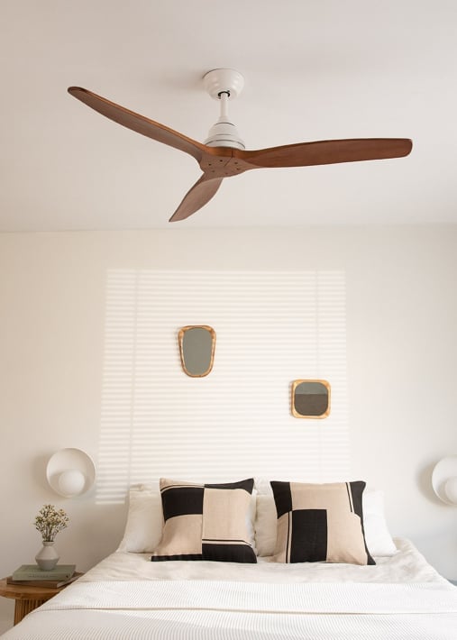 Buy WIND WOOD - Silent 75W ceiling fan Ø132 cm 100% wood