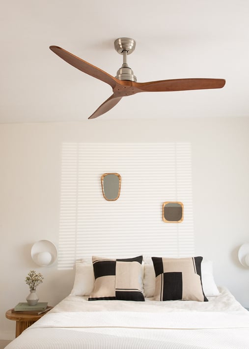 Buy WIND WOOD - Silent 75W ceiling fan Ø132 cm 100% wood