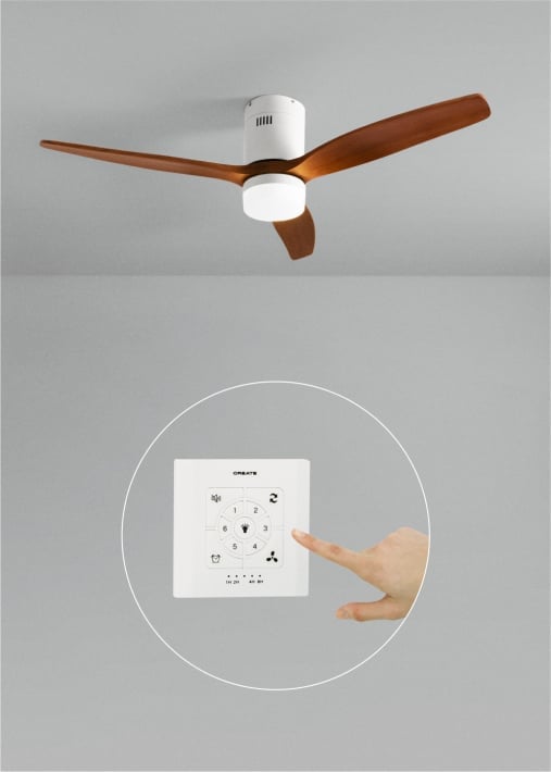 Buy WIND CALM - Silent 40W ceiling fan Ø132 cm 100% wood