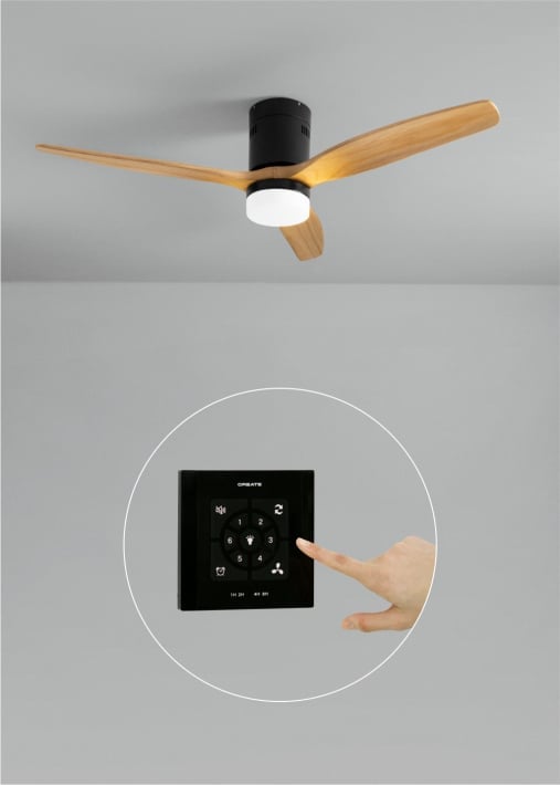 Buy WIND CALM - Silent 40W ceiling fan Ø132 cm 100% wood