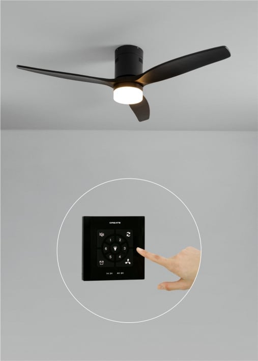 Buy WIND CALM - Silent 40W ceiling fan Ø132 cm 100% wood