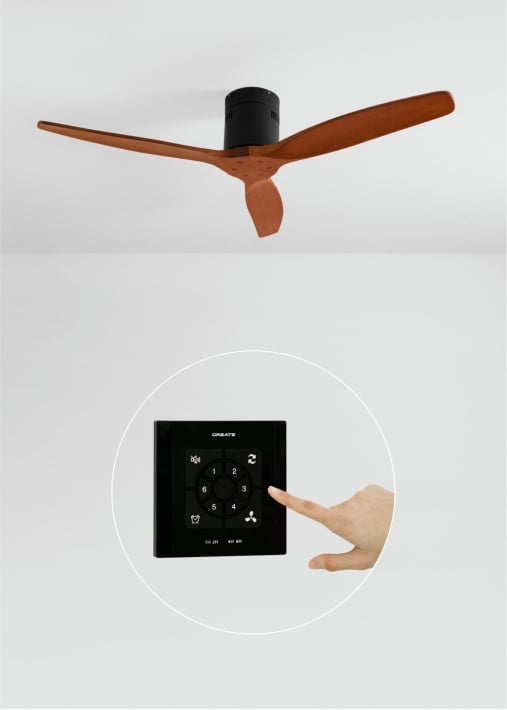 Buy WIND CALM - Silent 40W ceiling fan Ø132 cm 100% wood