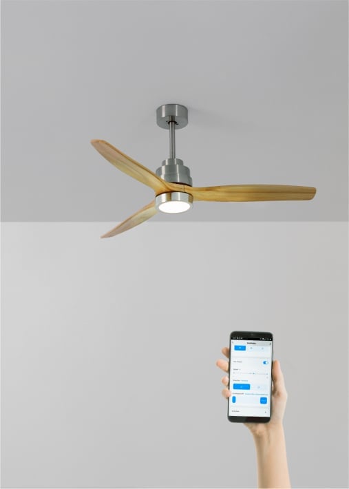 Buy WIND STYLANCE - Silent 40W ceiling fan Ø132 cm 100% Holz