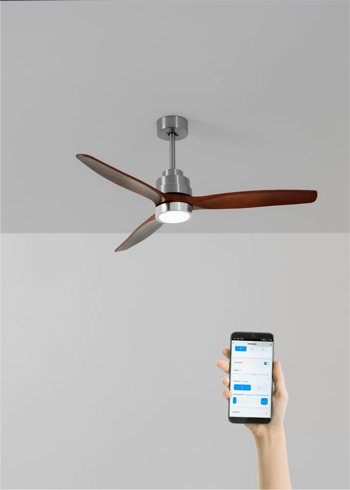 WIND STYLANCE - Silent 40W ceiling fan Ø132 cm 100% Holz, gallery image 1