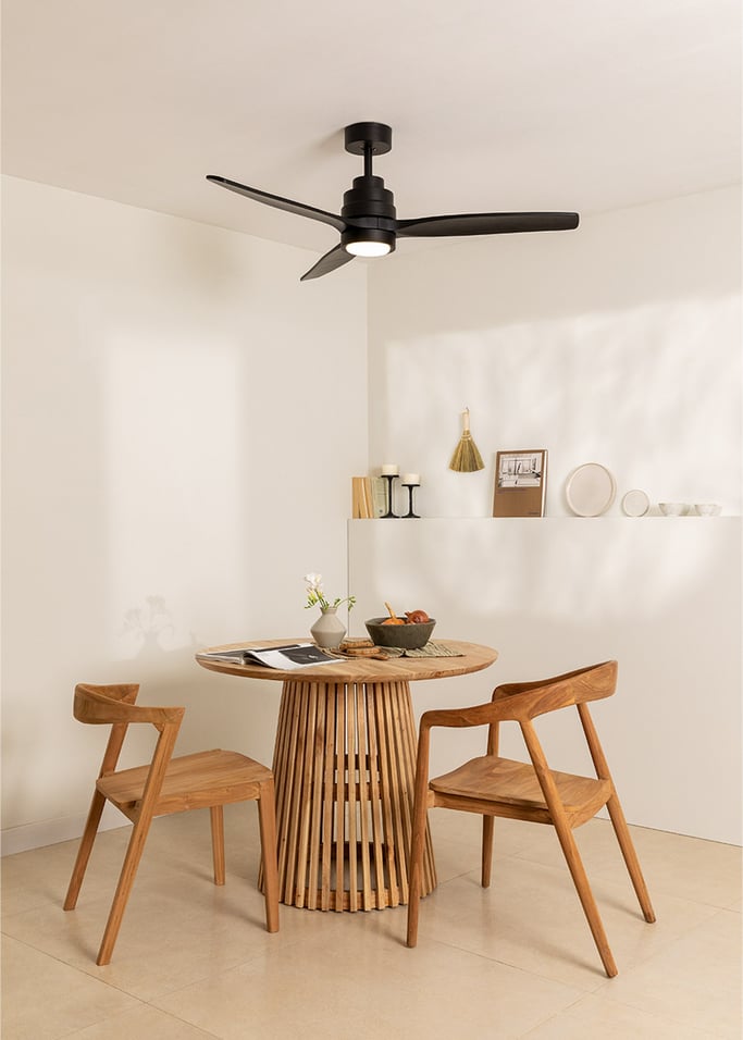 WIND STYLANCE - Silent 40W ceiling fan Ø132 cm 100% Holz, gallery image 2