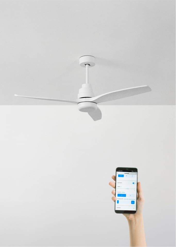 WIND STYLANCE - Silent 40W ceiling fan Ø132 cm 100% Holz, gallery image 1