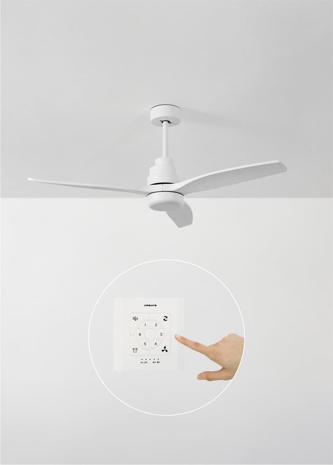 WIND STYLANCE - Silent 40W ceiling fan Ø132 cm 100% Holz, gallery image 1