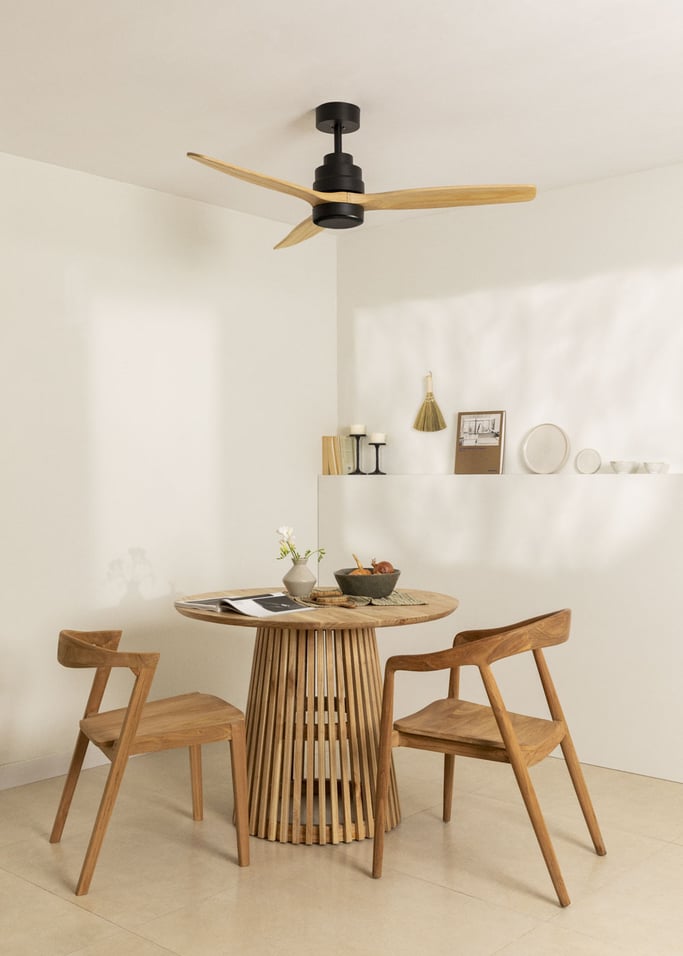 WIND STYLANCE - Silent 40W ceiling fan Ø132 cm 100% Holz, gallery image 1