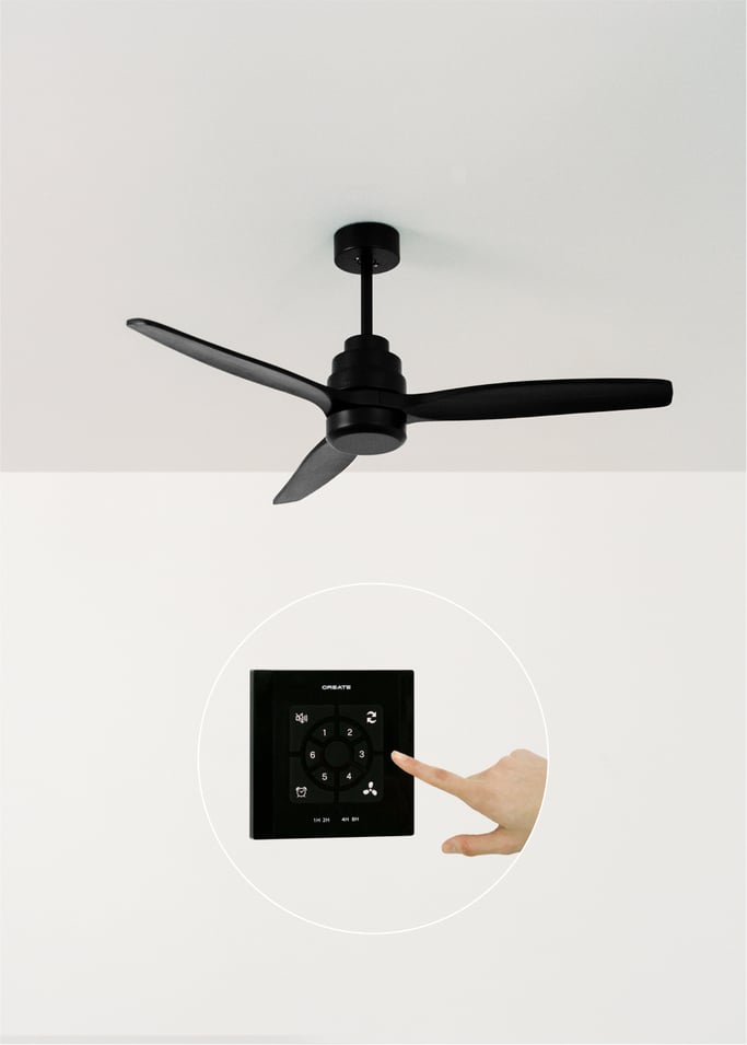 WIND STYLANCE - Silent 40W ceiling fan Ø132 cm 100% Holz, gallery image 1