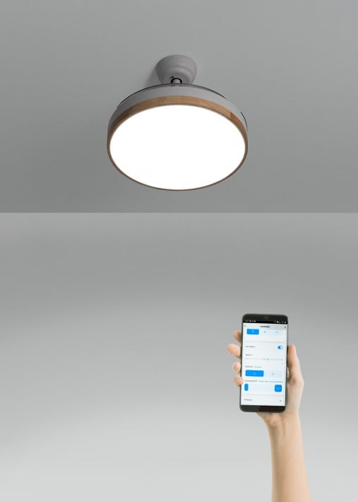 Buy WIND CLEAR - Ceiling fan 40W silent retractable blades with LED light various sizes
