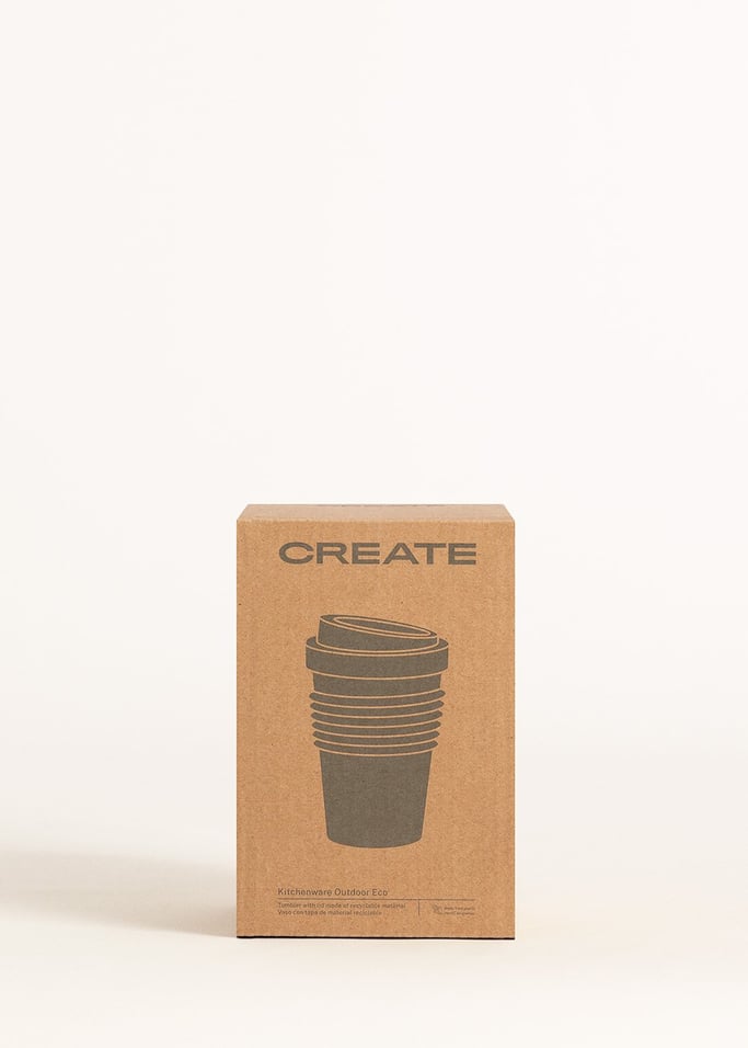 KITCHENWARE OUTDOOR ECO - Recycled coffee cup with lid, gallery image 7