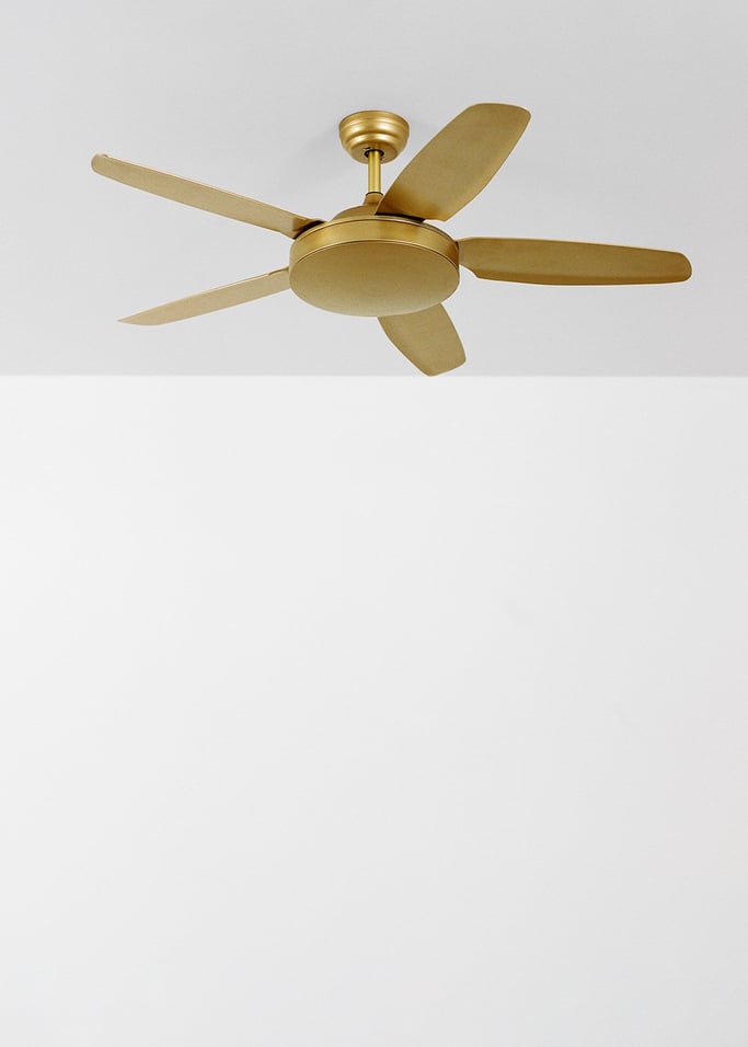 WIND FLAT - Silent 40W ceiling fan Ø132 cm with 24W LED light, gallery image 2