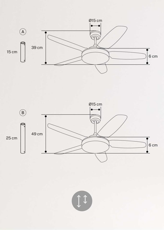 WIND FLAT - Silent 40W ceiling fan Ø132 cm , gallery image 7
