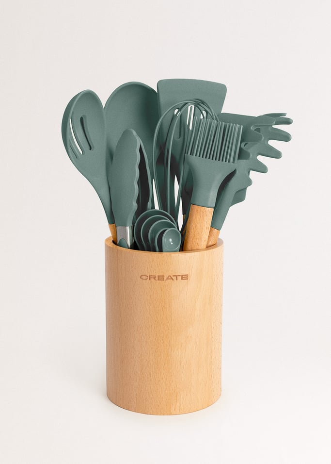 KITCHENWARE STUDIO - Silicone and wood kitchen utensil, gallery image 1