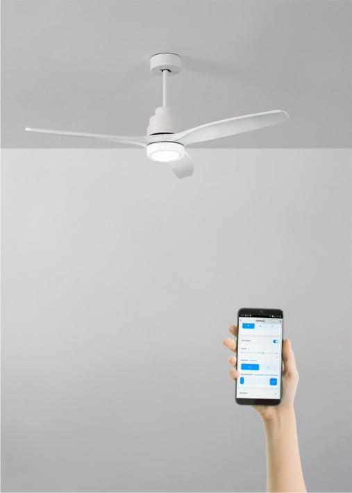 Buy WIND STYLANCE - Silent 40W ceiling fan Ø132 cm with 15W LED light