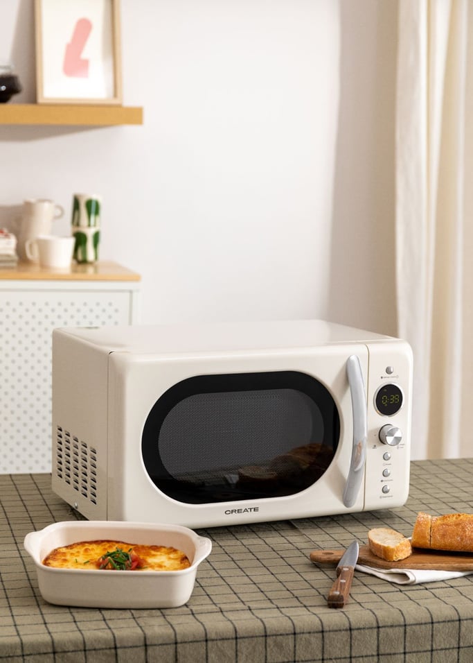 MICROWAVE RETRO - 900W digital microwave grill, gallery image 1