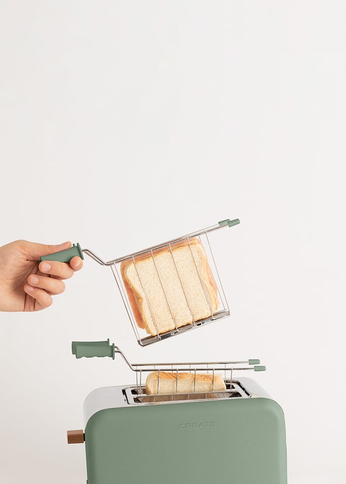 Pack TOAST RETRO Small Wide slice toaster + 2 GRILL GRID to make sandwiches, gallery image 7