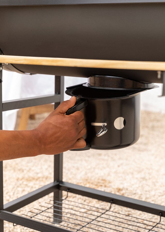 BBQ SMOKEY - Charcoal barbecue smoker with wheels, gallery image 4