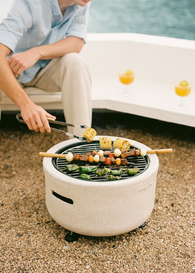 FIRE BOWL GRILL - Outdoor brazier with grill, gallery image 2