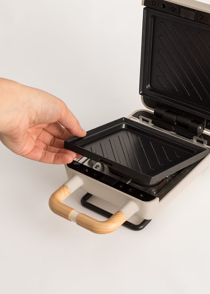 STONE STUDIO - Sandwich grill and waffle maker with removable plates, gallery image 6