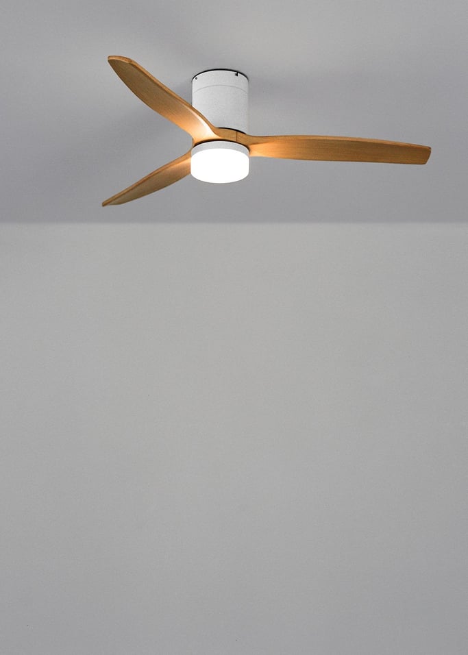 WIND CALM PATIO - Outdoor silent 40W ceiling fan Ø132 cm with 15W LED light, gallery image 2