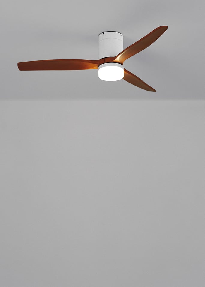 WIND CALM PATIO - Outdoor silent 40W ceiling fan Ø132 cm with 15W LED light, gallery image 2