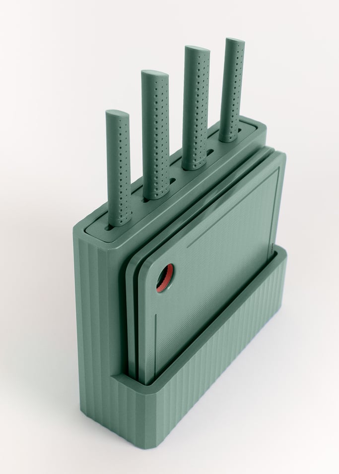 KITCHENWARE STUDIO - Set of 2 chopping boards and 4 kitchen knives, gallery image 6