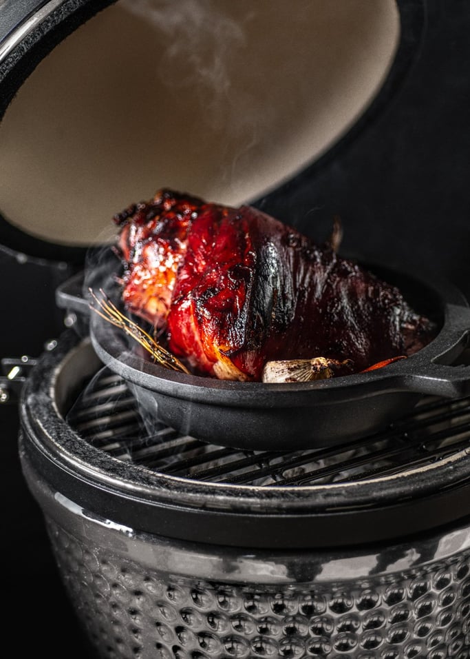 BBQ KAMADO - Ceramic smoker barbecue grill, gallery image 4