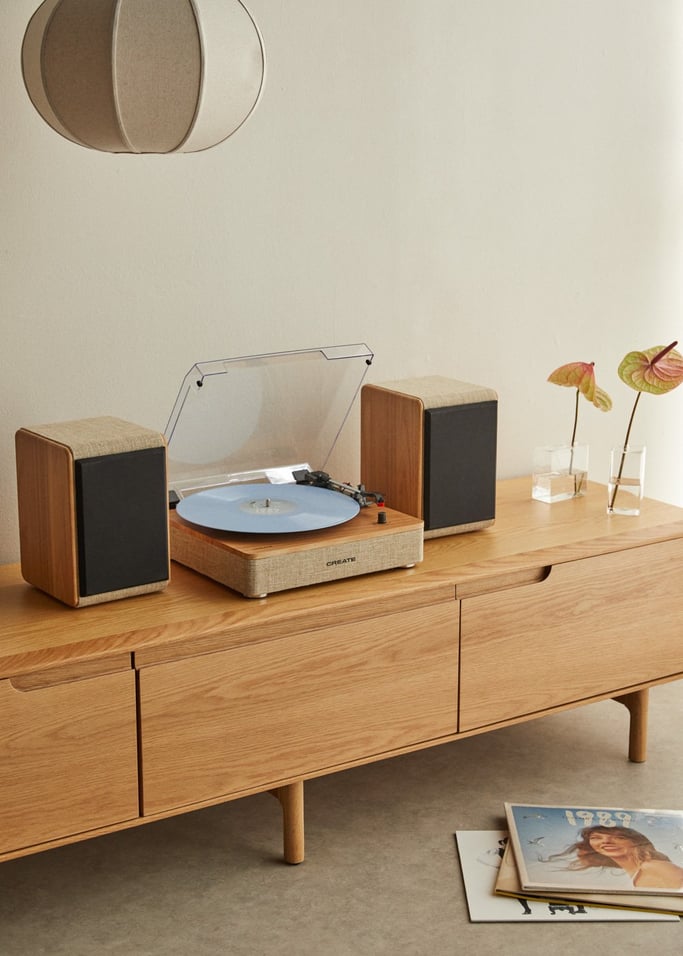 RECORD PLAYER PRO - Turntable with 2 external speakers, Bluetooth, and RCA output, gallery image 1