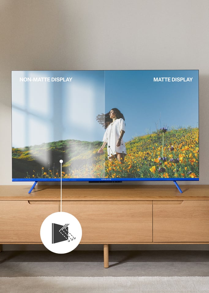 TV COLOR STUDIO - QLED 4K Smart TV with anti-reflective screen and color frame, gallery image 3