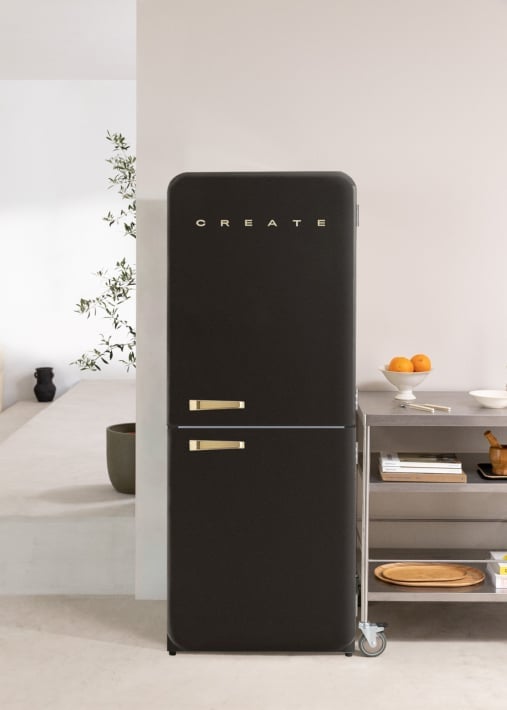 Buy FRIDGE RETRO COMBI - Retro Style Combi Refrigerator 401L