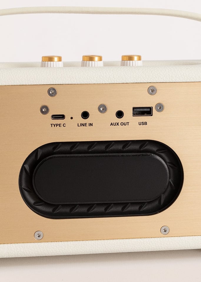 SPEAKER RETRO - Portable speaker with Bluetooth, USB, and AUX , gallery image 7