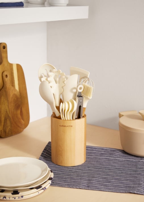 Buy KITCHENWARE STUDIO - Silicone and wood kitchen utensil