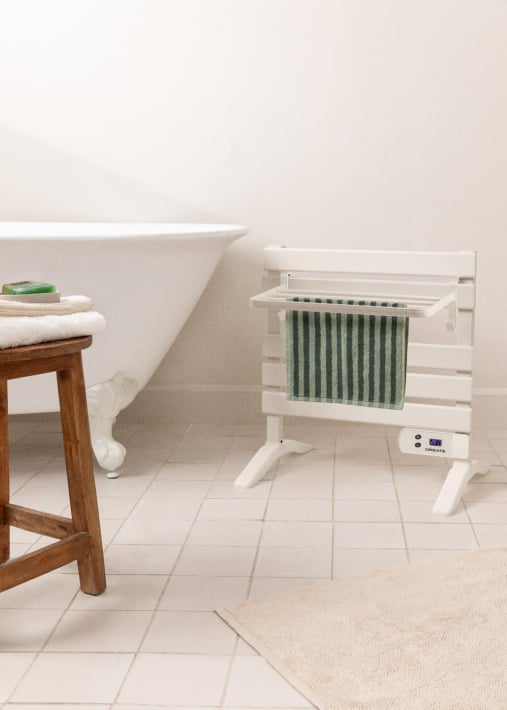 Buy WARM TOWEL MINI - Electric floor-standing or wall-mounted towel rail 150W