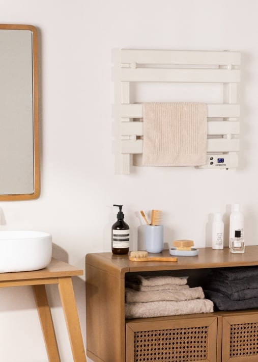 Buy WARM TOWEL MINI - Electric floor-standing or wall-mounted towel rail 150W